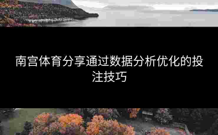 南宫体育分享通过数据分析优化的投注技巧